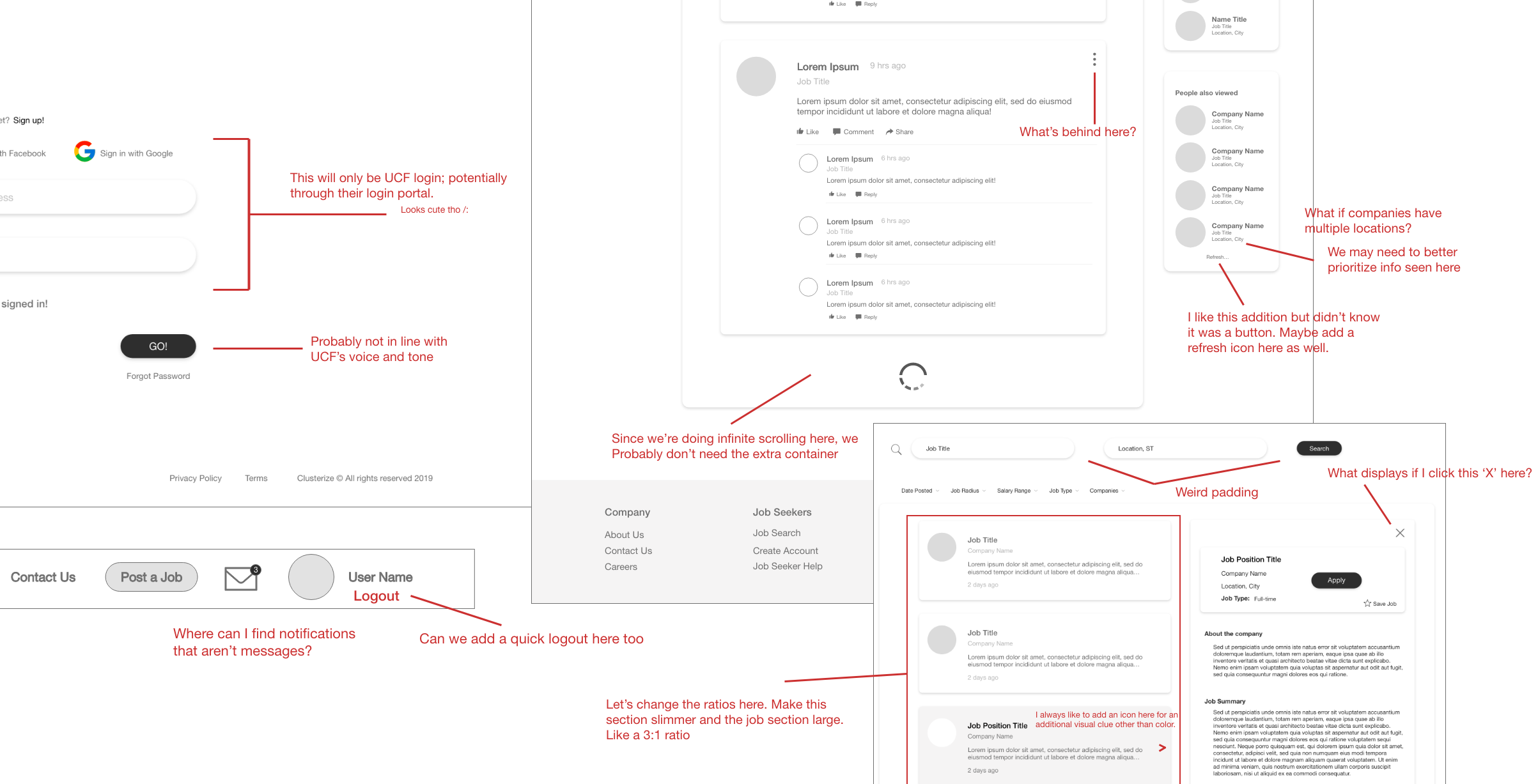 Wireframe feedback