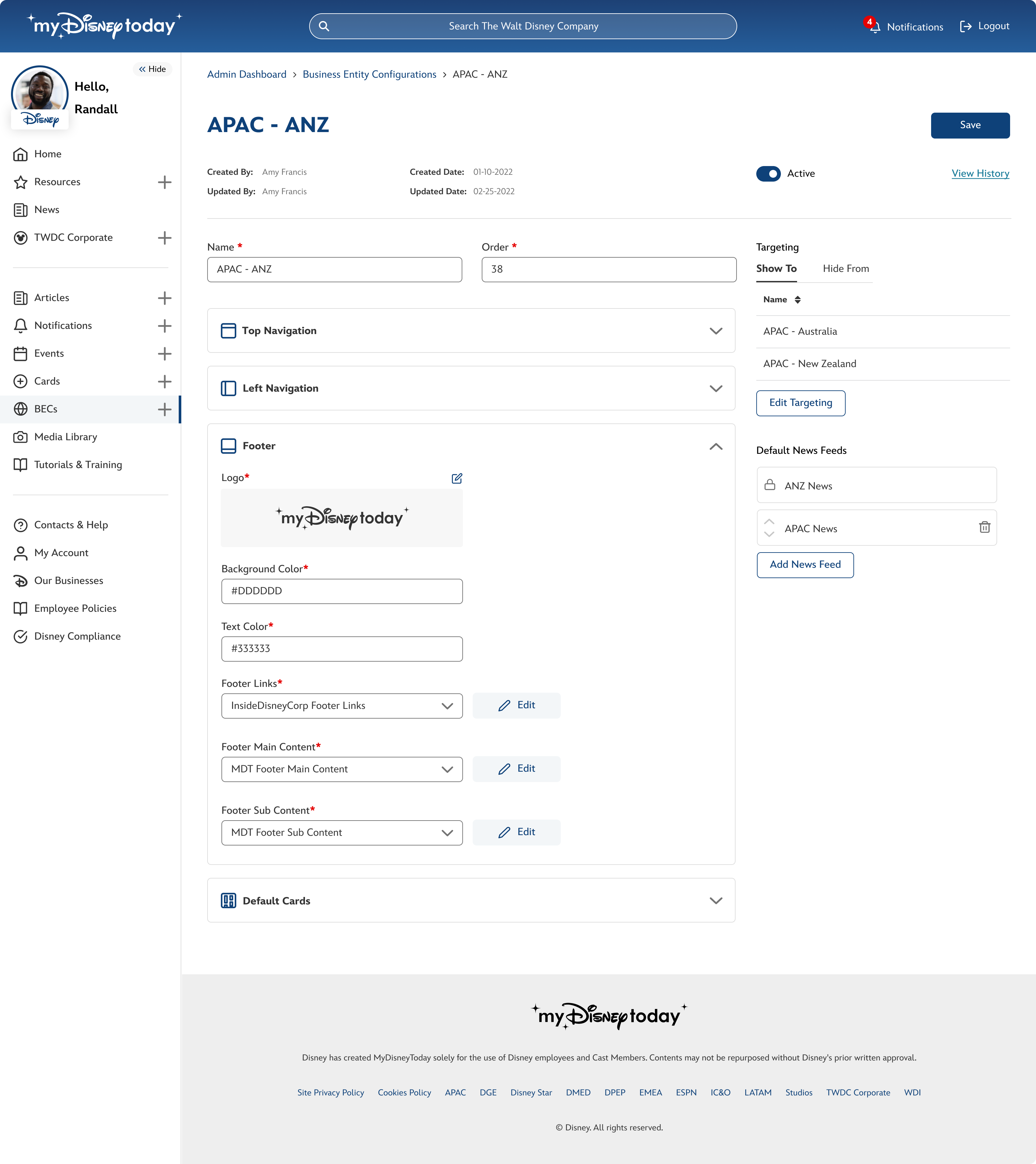 Disney Profile Career Portal