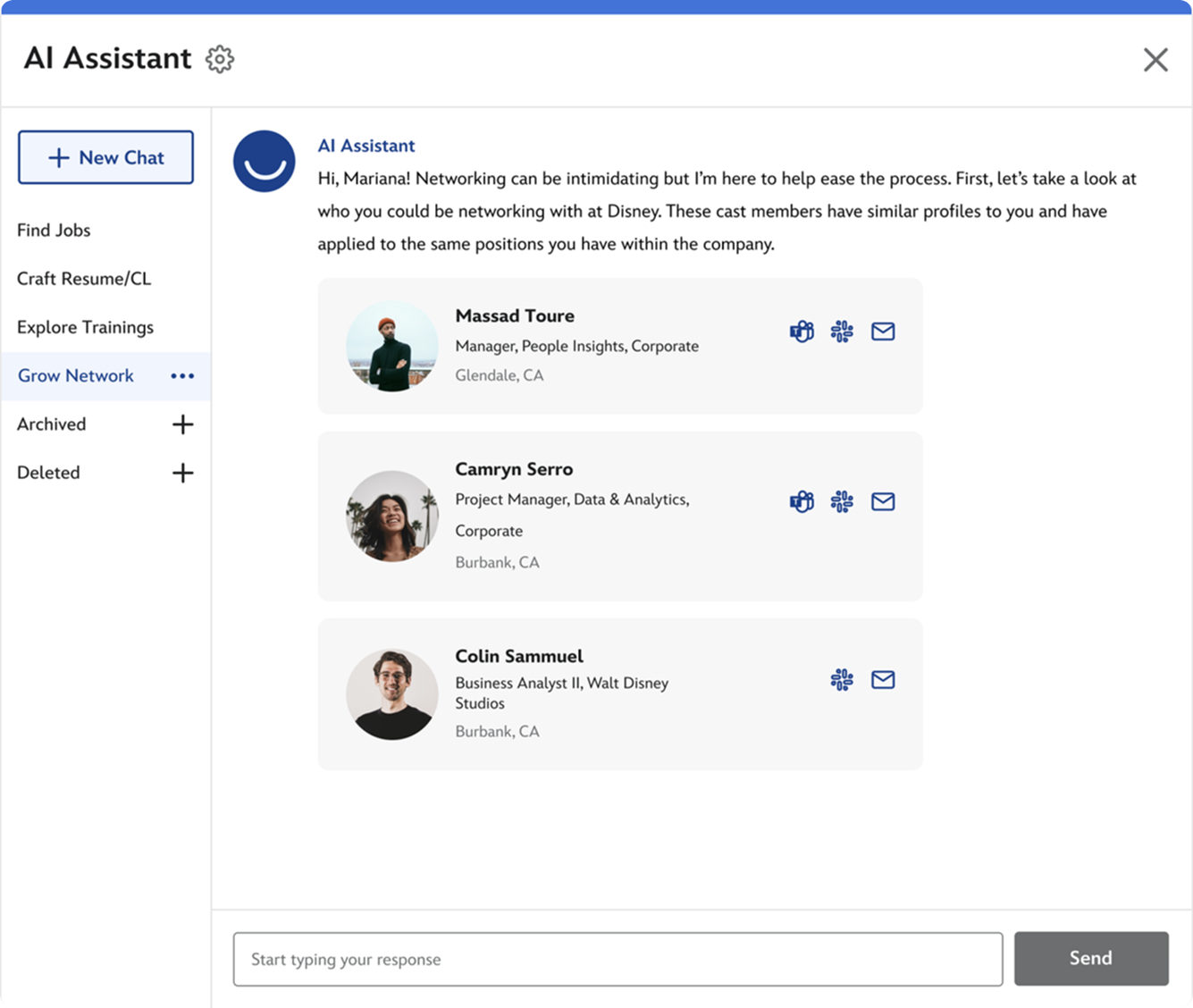 MyDisney AI Networking Support