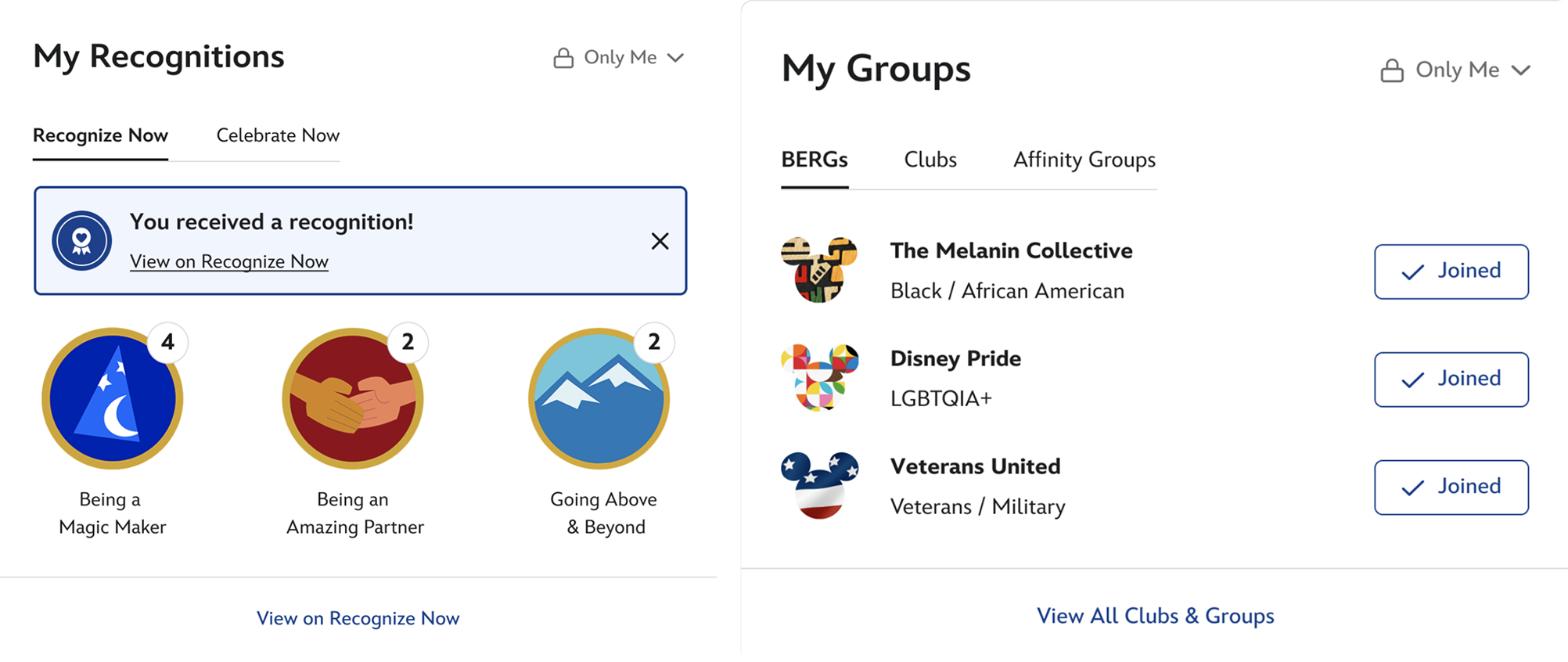 Disney Profile Career Portal