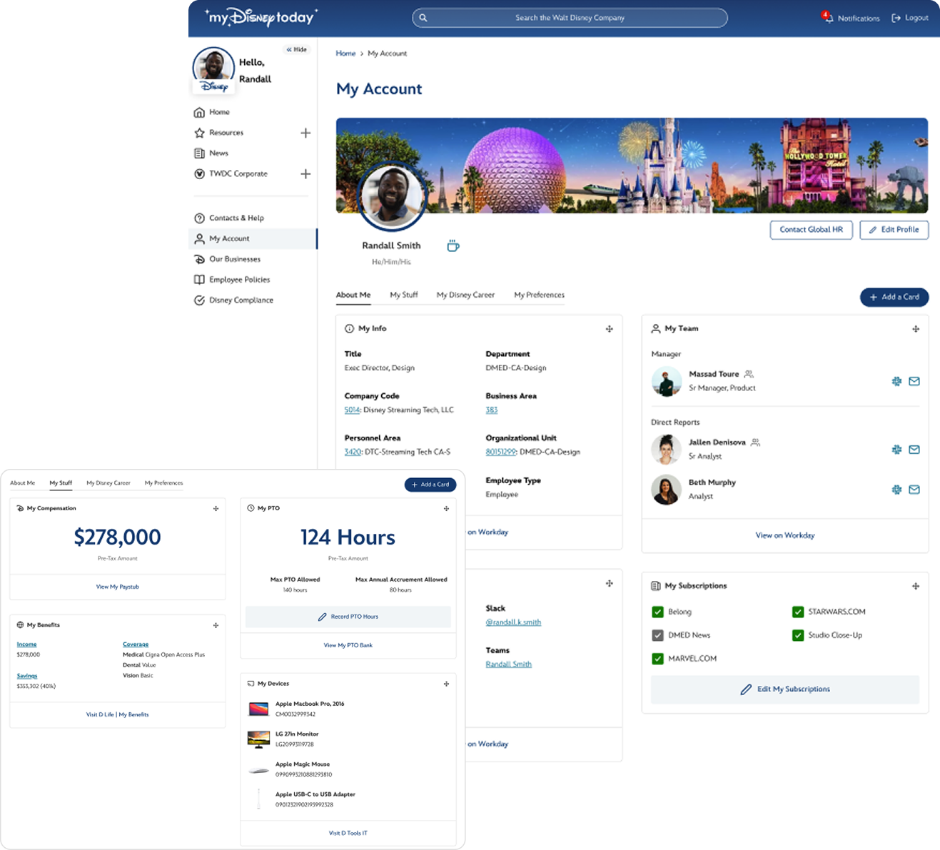 My Profile Career Screenshot